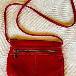 Tignanello Crossbody Pebbled Authentic Leather Bag